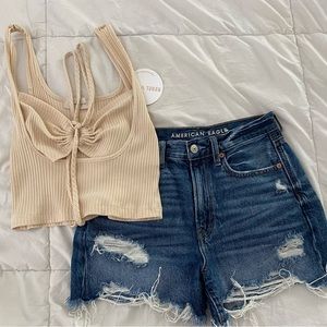 NWT Cream tan tank top size M